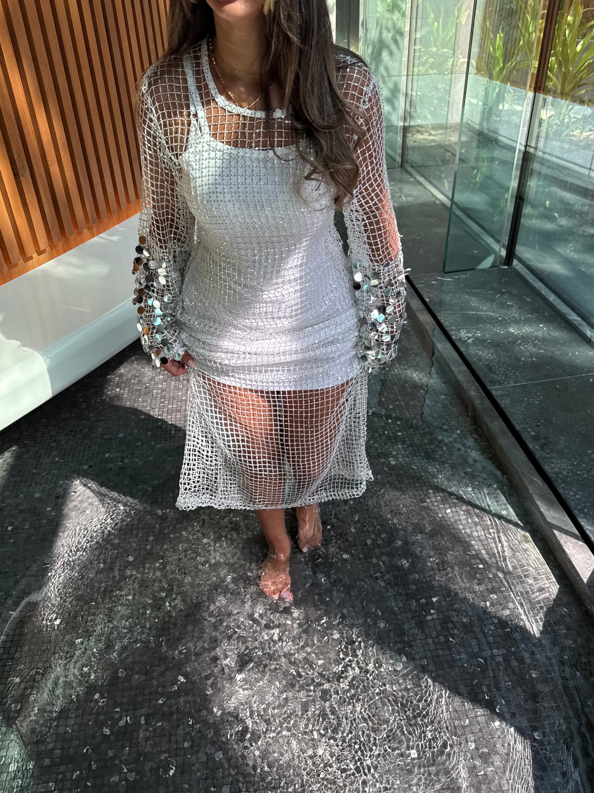 Glowy coverup dress #NEW
