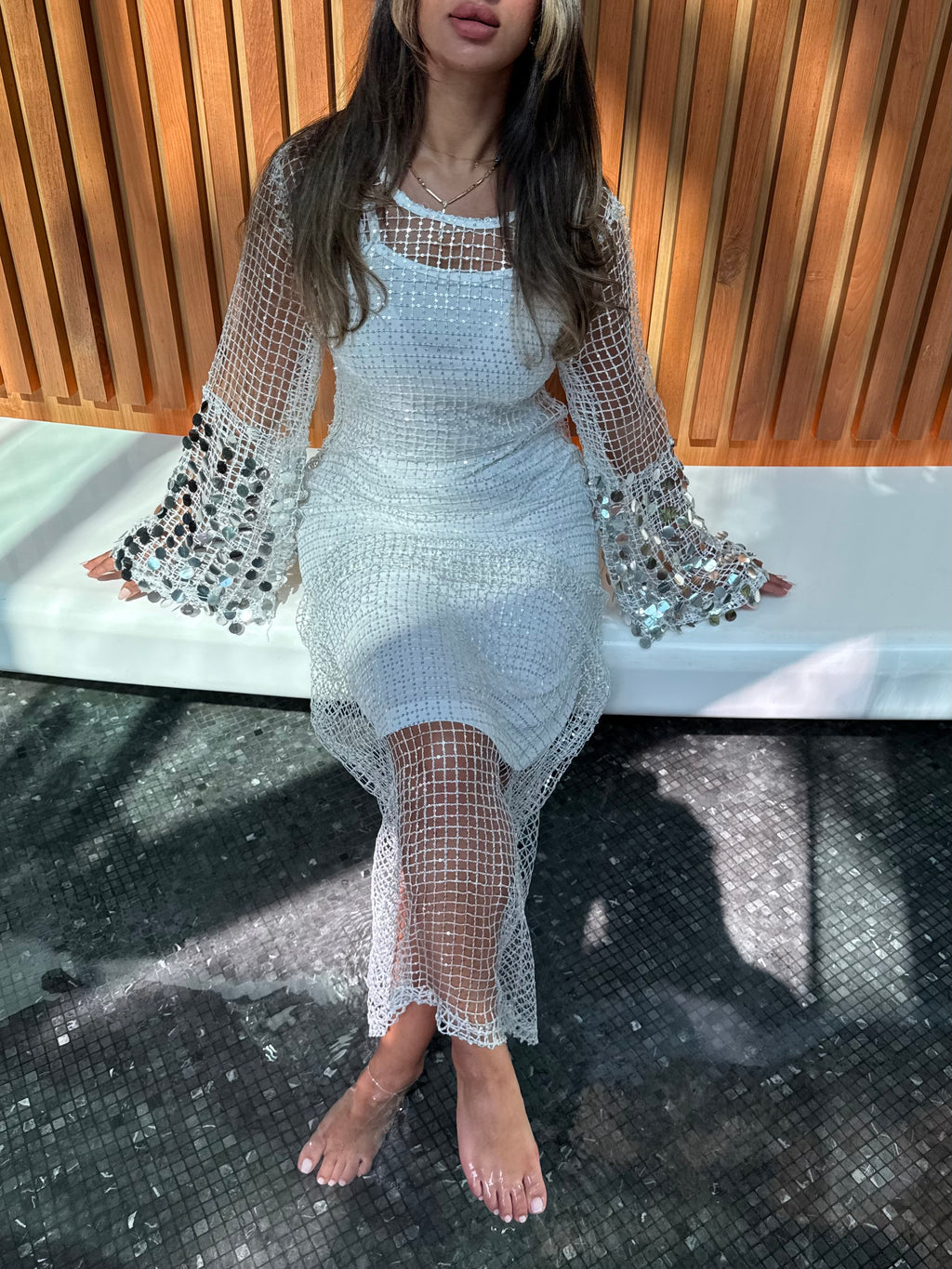 Glowy coverup dress #NEW