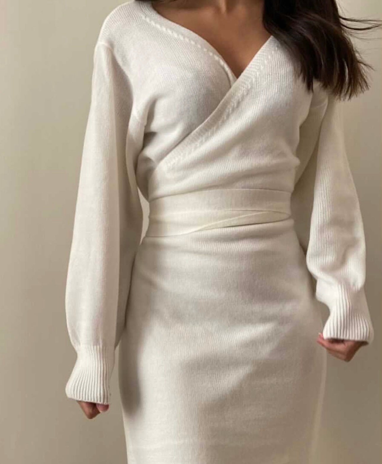 Winter wrap dress