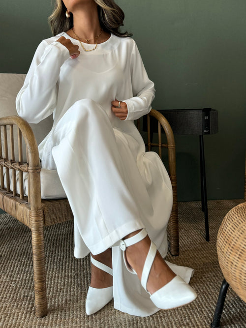 All white set جاهز للتوصيل