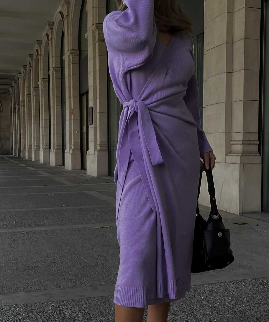 Winter wrap dress