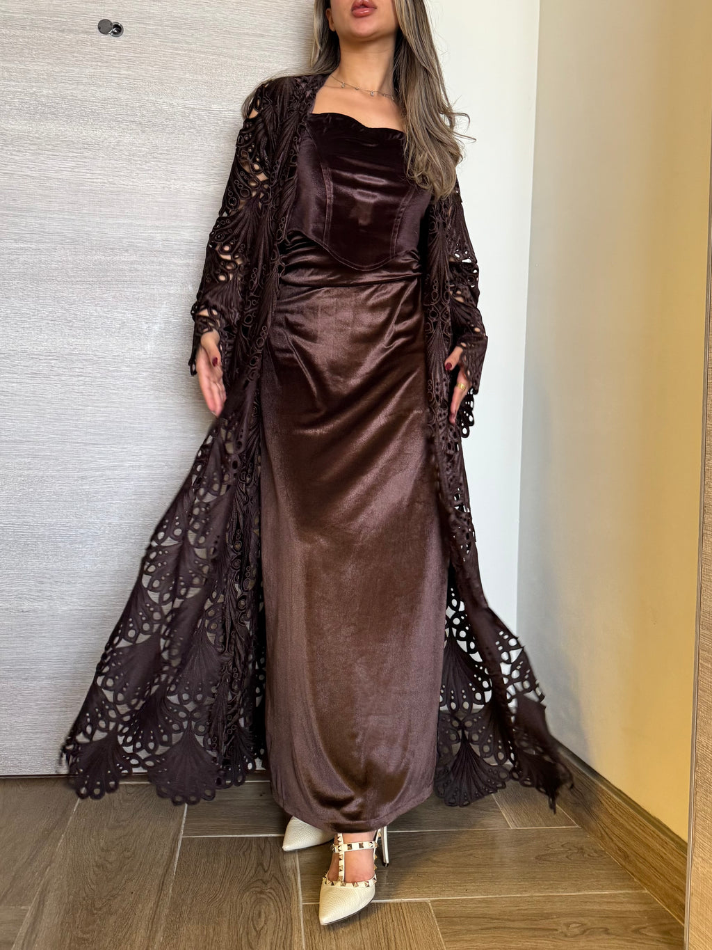 Extra brown in velvet kaftan R’25🌙